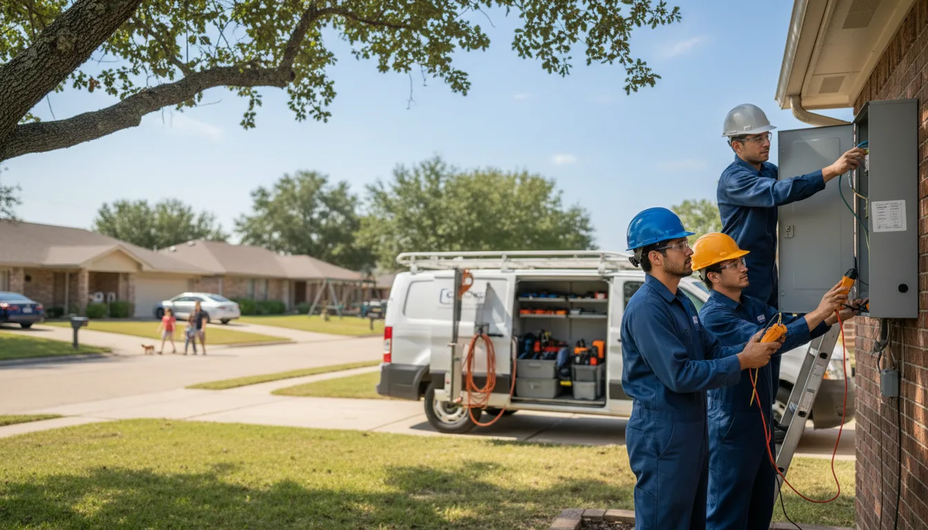 Certified electrician providing emergency electrical services in Benjamin, TX